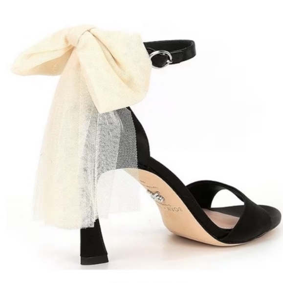 ANTONIO MELANI x Born on Fifth Elle Satin Tulle Bow Back Heels - Picture 5 of 8